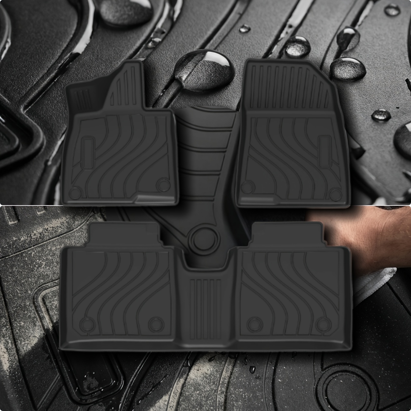 TEMU For For 7gt 2025 All Weather 3d Tpe Car Floor Mat, Full Coverage, Waterproof, Odorless, Durable, Easy Clean, Auto Interior Protection