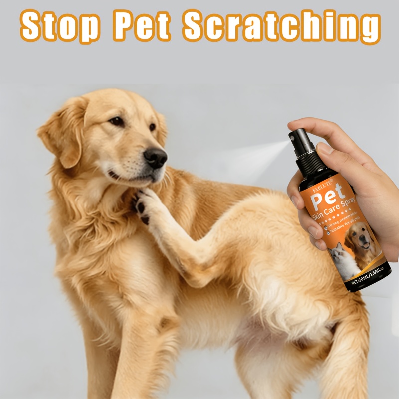 FAELUTE- Pet Skin Care Spray for Dogs And Cats - Supports Overall Skin And Fur for Puppies And Kittens. Light Fresh Scent Keeps Pets Comfortable Throughout The Day. Mild Ingredients for Long Term Daily Use