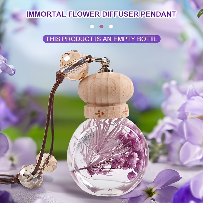 TEMU Perfume Bottle Glass Bottle Car Hanging, Without Battery