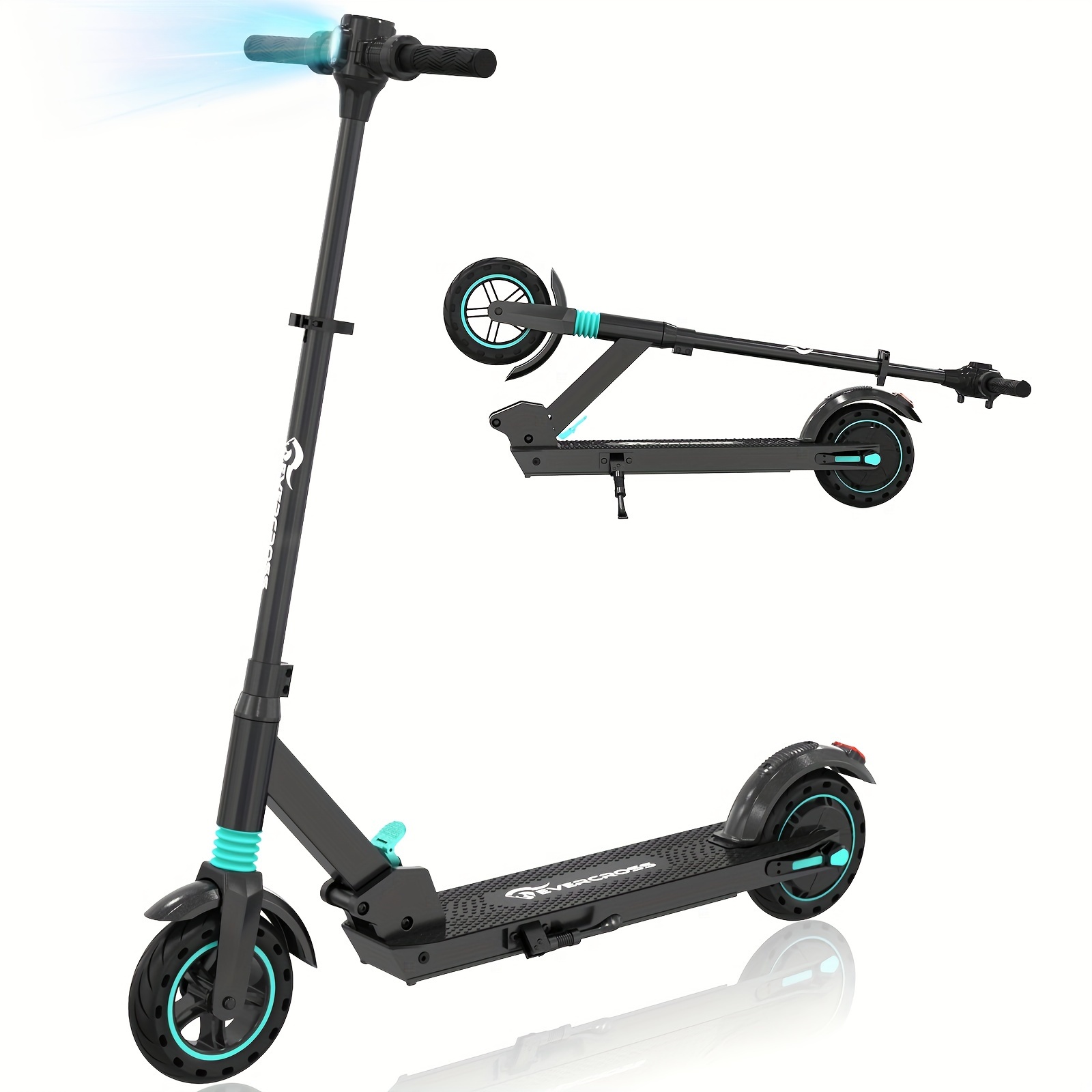 

Evercross E8 Electric Scooter - 8" Tires, 350w To 15 Mph & 12 Miles, 3 Speed Modes Foldable Commuter Electric Scooter