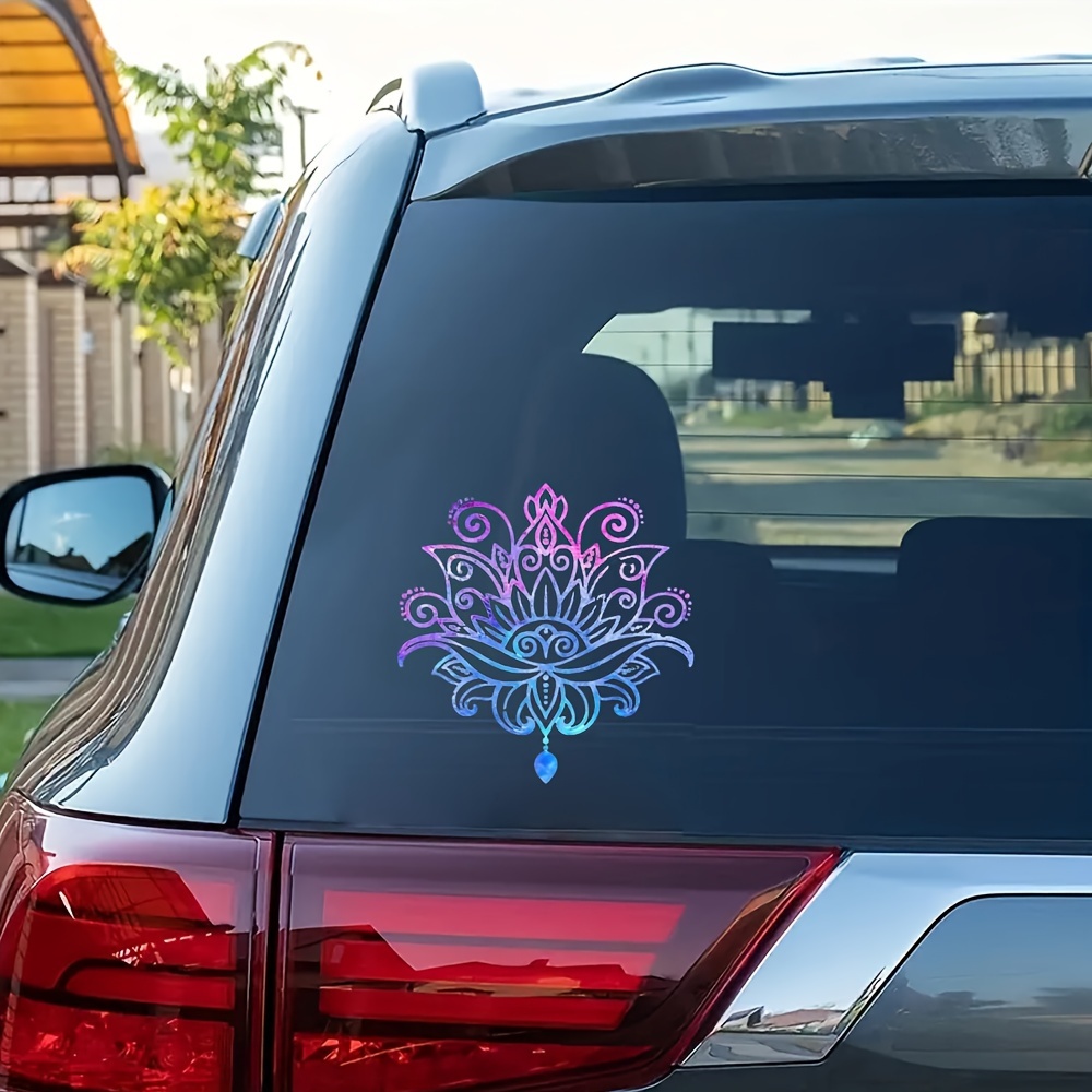 

[ Build] Vibrant Watercolor For Lotus Flower Sticker - Pvc Decal For Cars, Laptops, Water Bottles, And More - Elegant Auto And Gadget Accessory