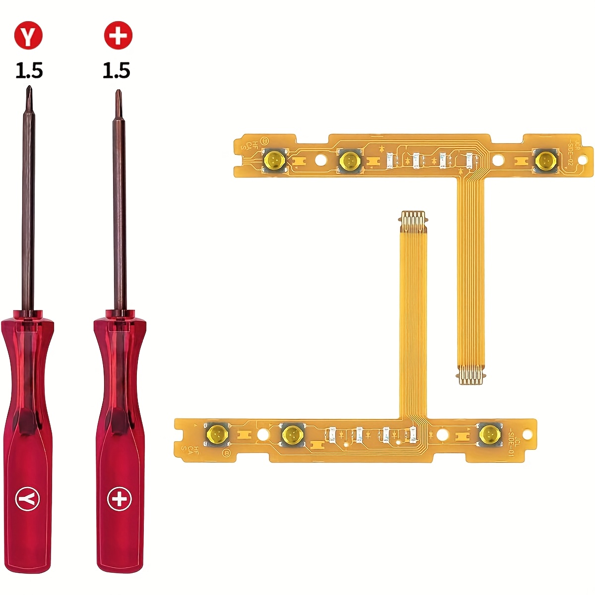 TEMU Compatible Ns Switch Sr/sl Sync Button Ribbon Cable Set For Ns Switch Controller Repair Parts - Includes Repair Tools