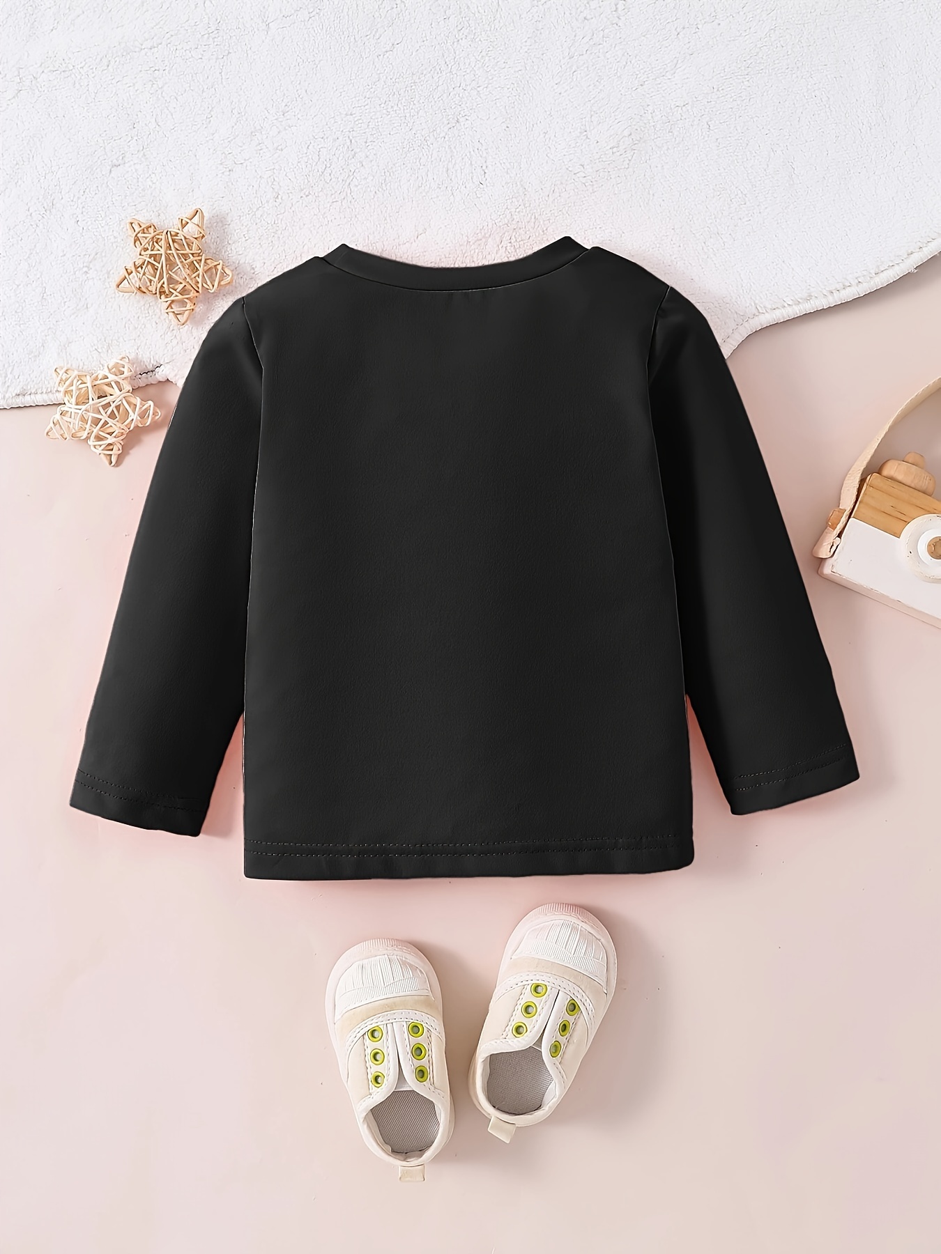 girls comfy cotton long sleeve t shirt fun letter print Temu