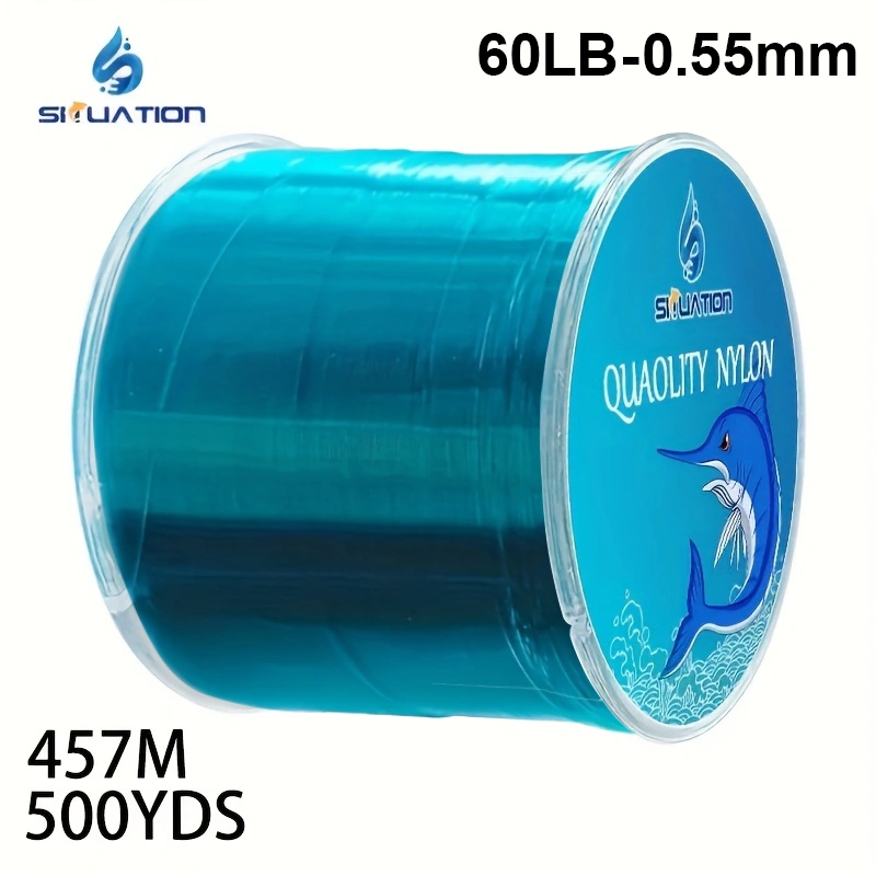 TEMU High-quality Monofilament Nylon Fishing Line, 546 Yds/500m, For Convenient And Quick Use With Better Line Protection. Super Strong Tensile