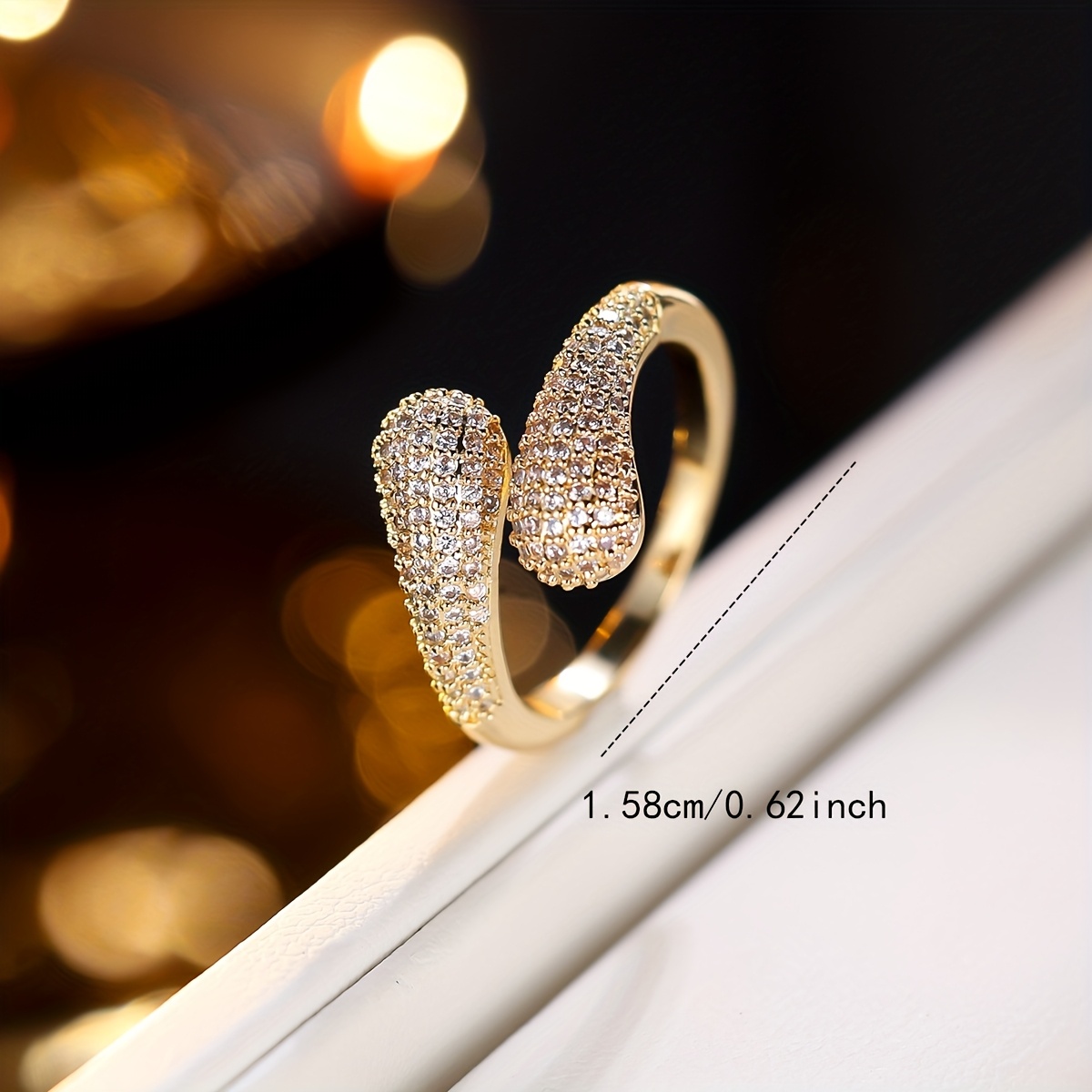 Women's Exaggerated Snake-Shaped Open Ring, Fashionable Design