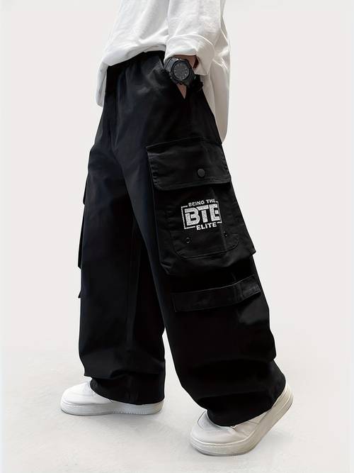 jongens tuinbroek jongens broek baggy medium en broek riem zak stretch taille jogging broek casual kleding alle seizoenen, voor buiten