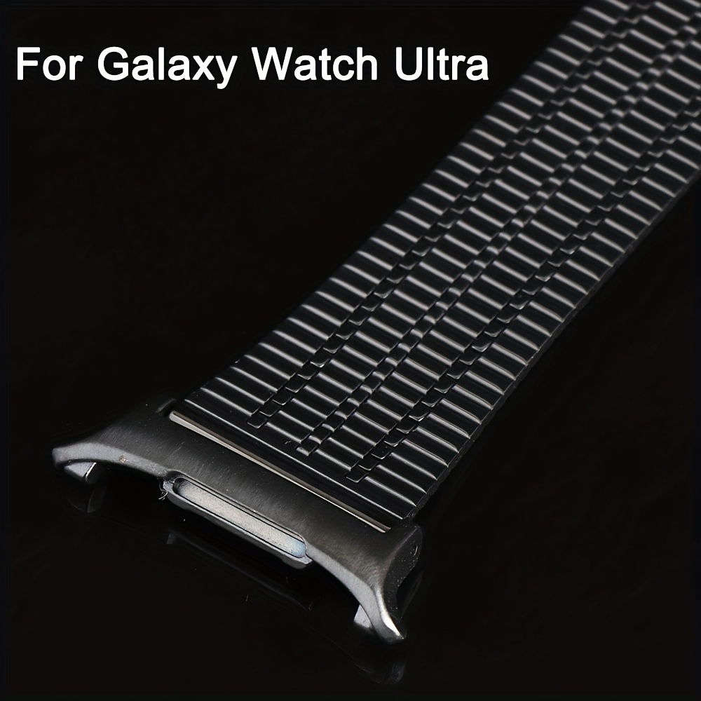 Thin 7-bead Stainless Steel Watch Band Suitable For Galaxy Watch 7 Ultra 47mm, Unisex Metal Strap