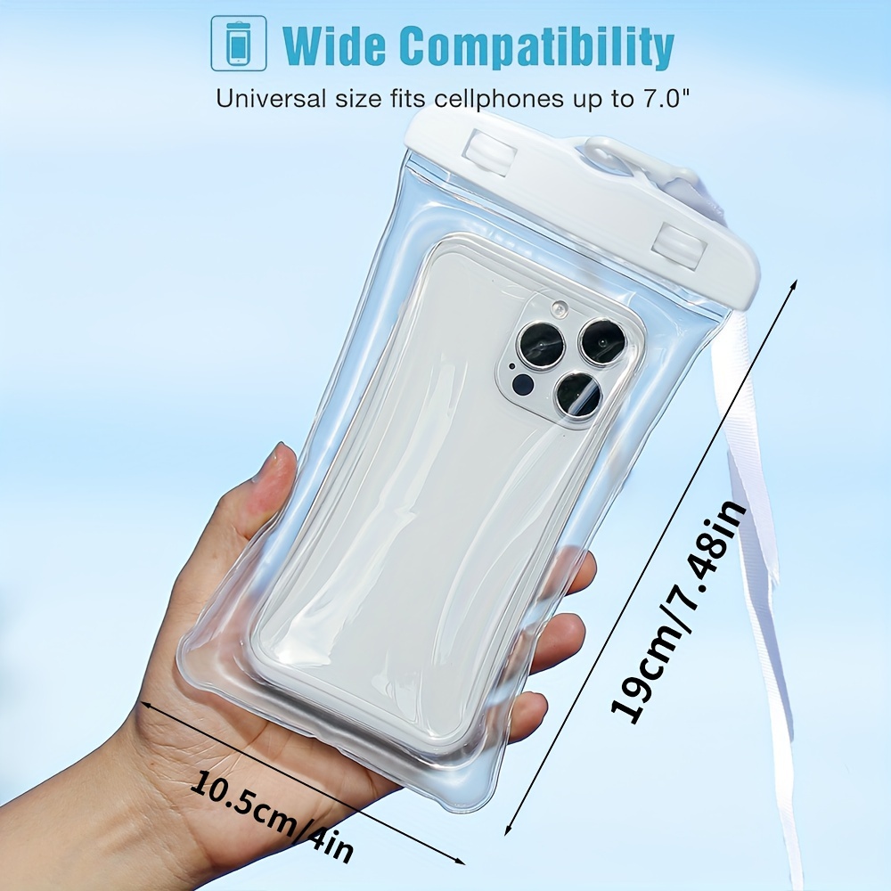 4pcs floating waterproof phone pouch waterproof phone case - Temu
