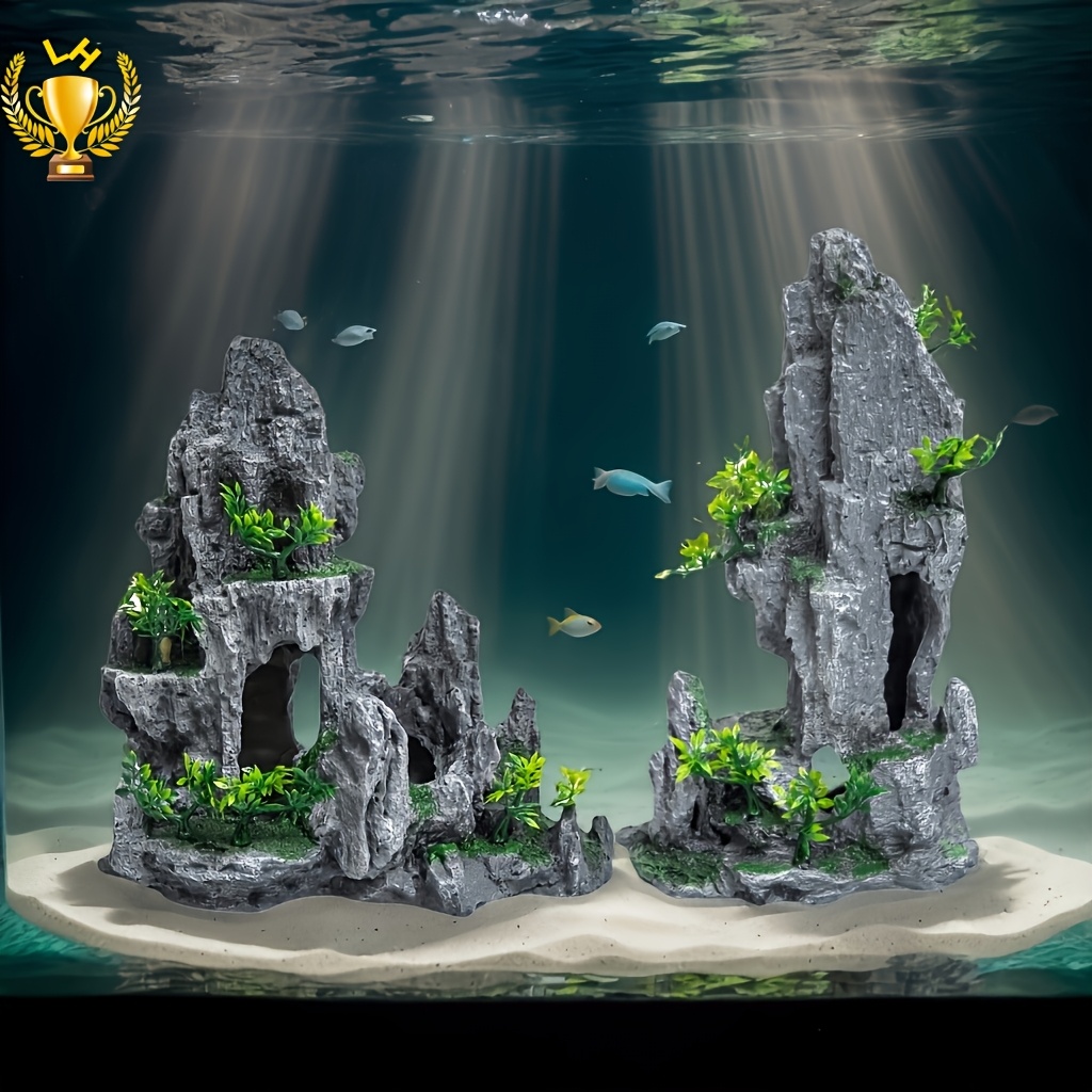 OMEM Hobbit-Haus,Aquarium Dekoration Höhle,für Fi Produktbild-Vorschau 5