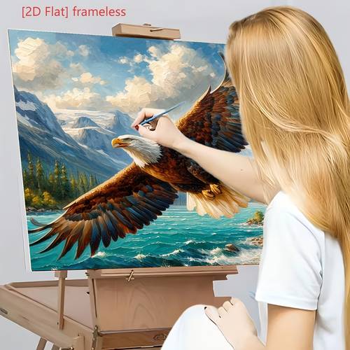 item picture professional art use 2d flat 1pc frameless paint by numbers kit for beginners frameless painting kit landscape painting diy hand painted coloring home decor for living room study bedroom