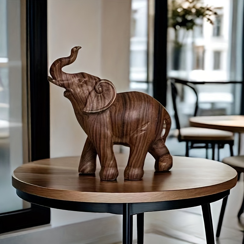 

1pc, Wildlife Collection Elephant Statue, Resin Elephant Statue Decoration Crafts, Home Living Room, Bar, Cafe Decoration, Room Decor, Desk Display Decoration