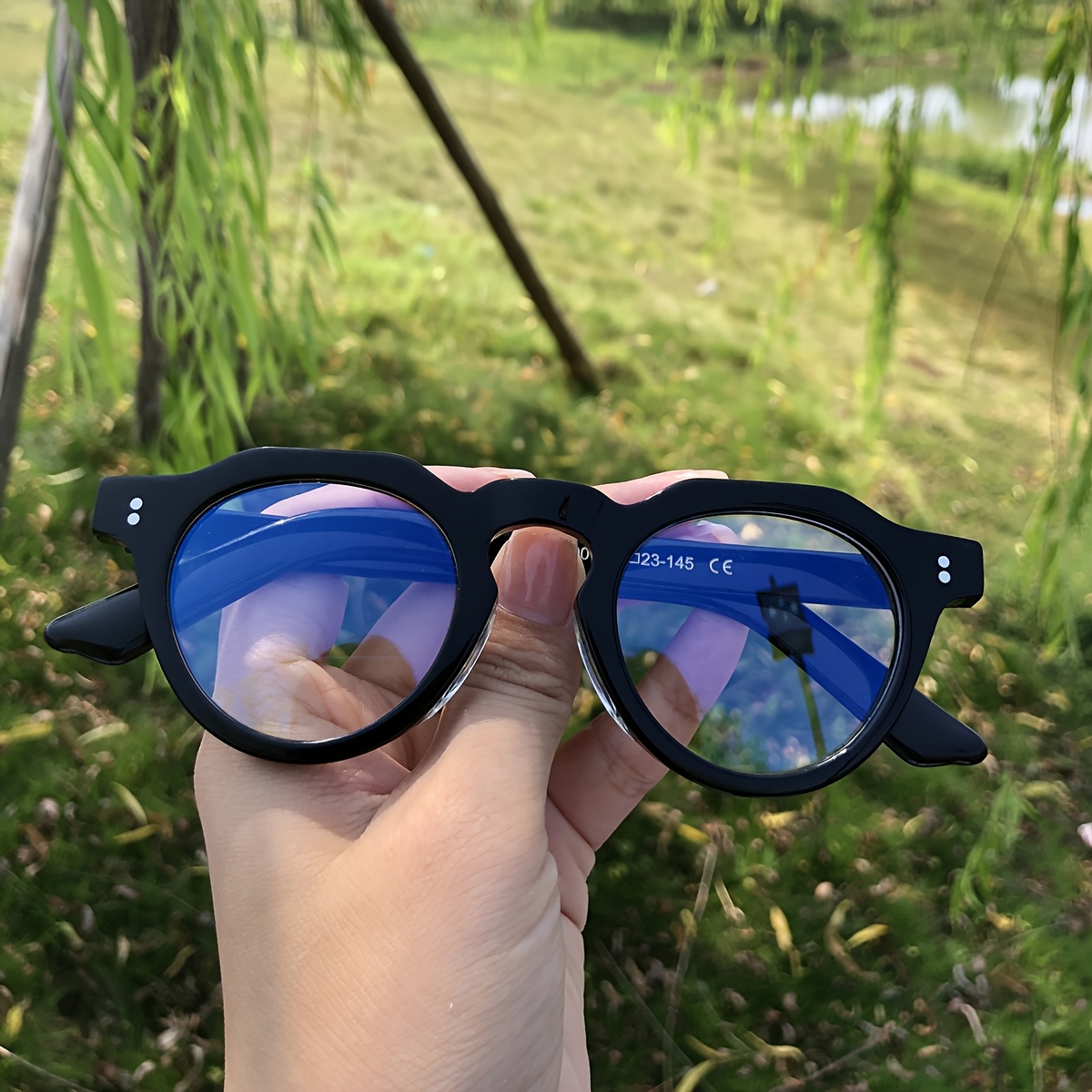 gafas redondas acetato vintage estilo japonés calidad Temu Guatemala