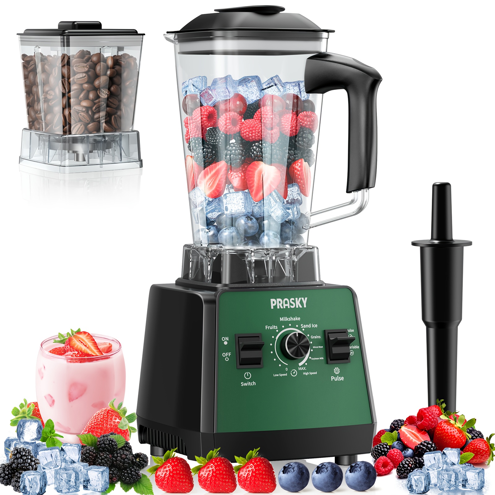 Professional Food Processor Blender, Smoothies Blender, Max.2400W... product image 11