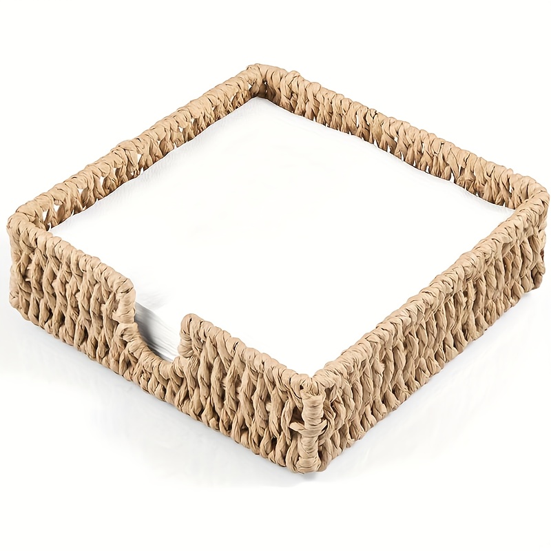 1pc Paper Rope Storage Baskets, Shelf Baskets