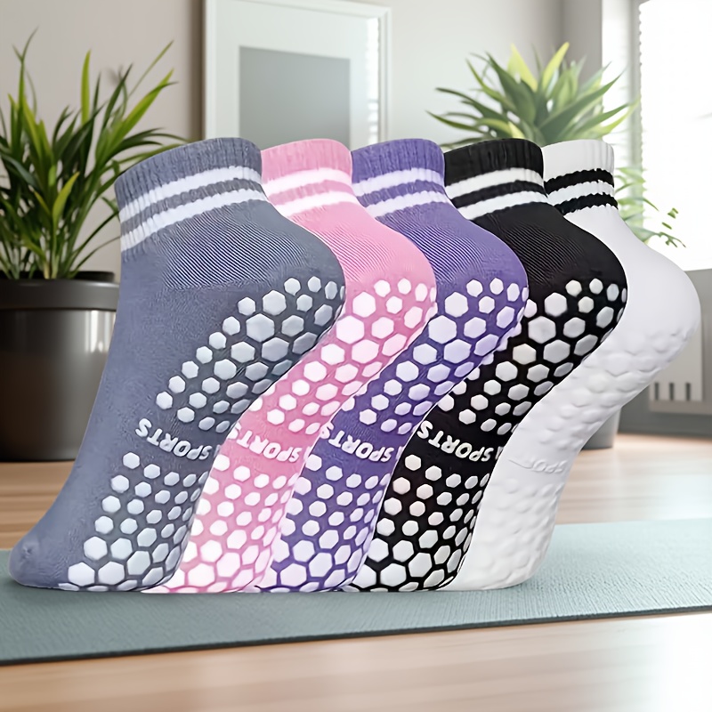 Temu – TEMU 12 Pairs Of Non-slip Socks – Bottom Non-slip Cotton Socks, Toddler Walking Socks, Baby Socks, Toddler Socks, Girls’ Socks, Short Boat Socks,