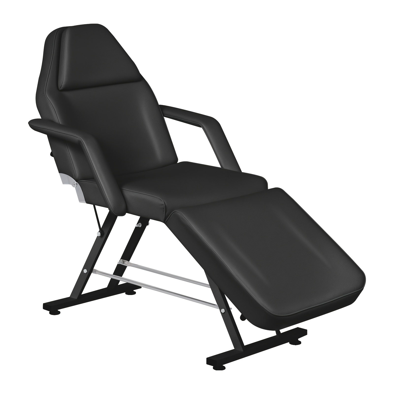 3 Section Adjustable Beauty Bed, Cosmetic Couch, Ergonomic Massage Table With Adjustable Backrest And Footrest, Sturdy Tattoo Chair, Ideal For Spas, Beauty Salons, Therapie, Up To 150kg