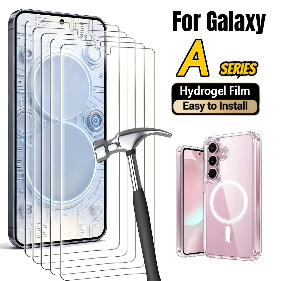 TEMU Phone Case: Kbkn-6pcs[1pcs Phone 5pcs Screen Protector], Suitable For Galaxy A15 A35 A55 A16 A36 A56 A26 A54 A07 A17 A06 A14 A23 A34 A57 A27,