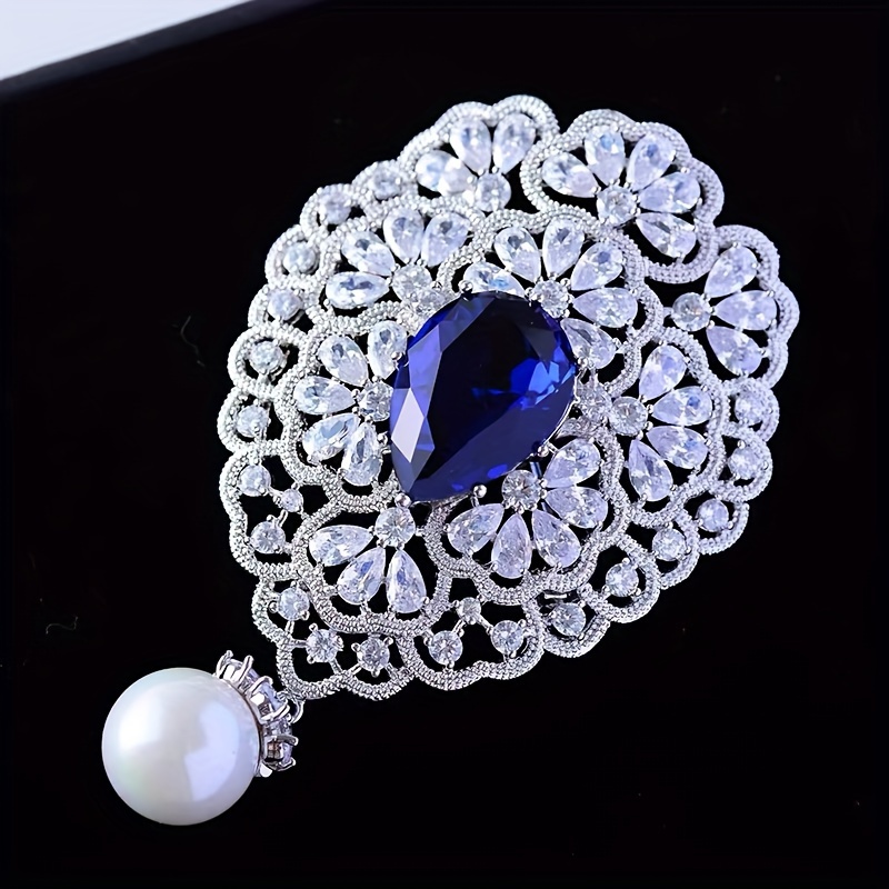 ☆TATIANA☆ Check Mate Pearl Brooch BCH0096 15mm Grey Tahitian South Sea Pearl Octopus Brooch or Pendant