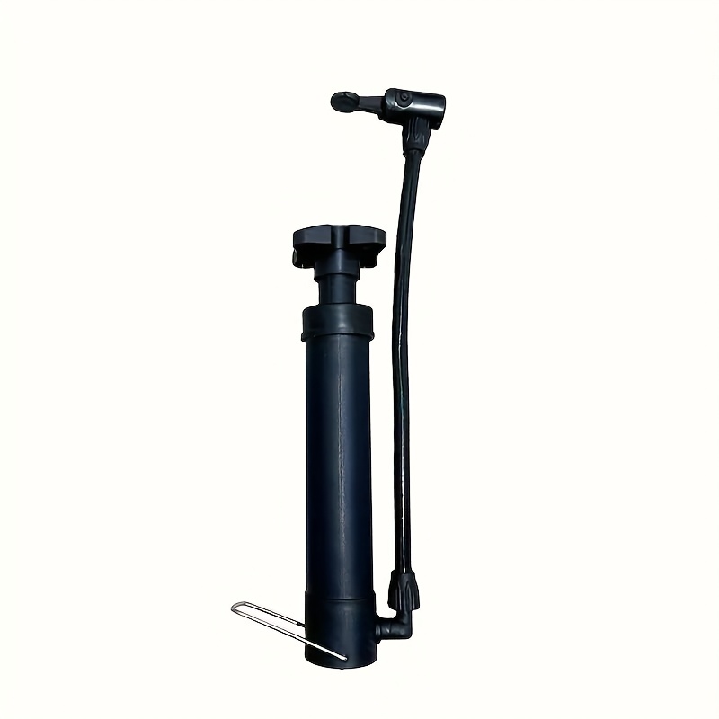 1pc Portable Inflator Pump, Compact And Ergonomic Manual Bicycle Pump - Portable, Lightweight, With Secure Valve Fit, Efficient Inflation For Road And Mountain Bikes