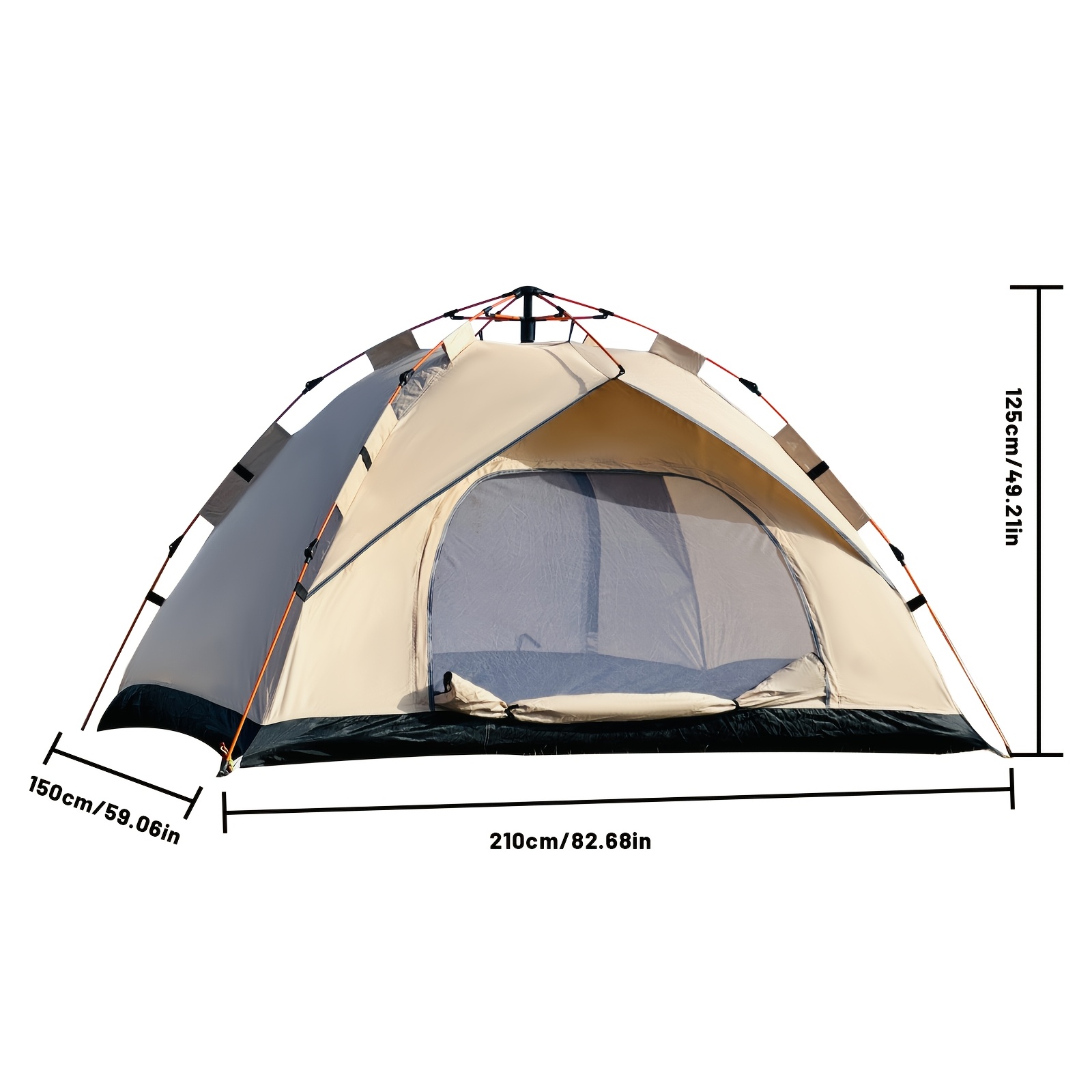 TEMU Camping Tents, Automatic Quick Opening Tents, Simple Family Tents, Portable Automatic Tents For Outdoor Camping, Travel, Backpacks, And Hiking