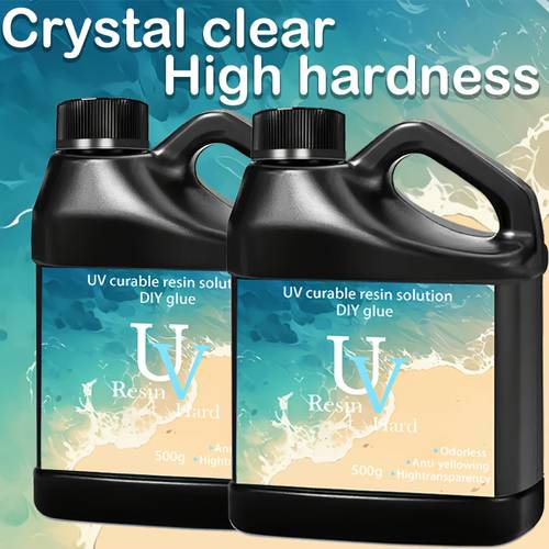 500g ultraviolet high transparent and uv curing hard suitable for making handicrafts casting painting etc fast curing no sticky residue