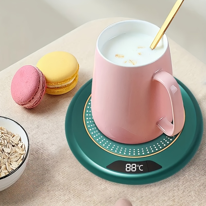 Suitable for coffee cup warmer with temperature display, 2-12 hours auto shut-off, smart candle warmer - ideal coffee gift accessory to keep beverages warm