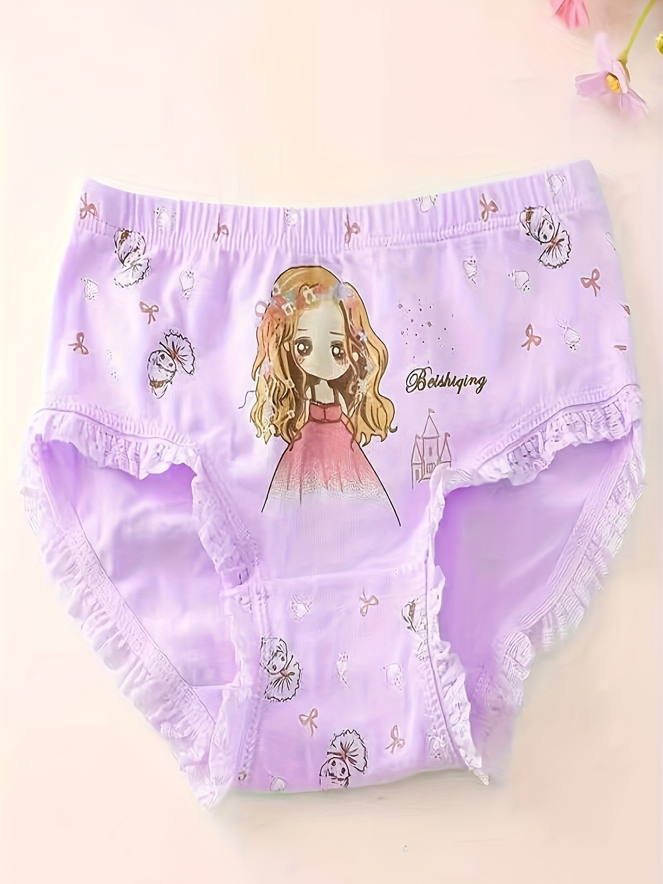 Teens N Pantiesgirls Cotton Modal Briefs - Cartoon Print Panties 2-10 Years