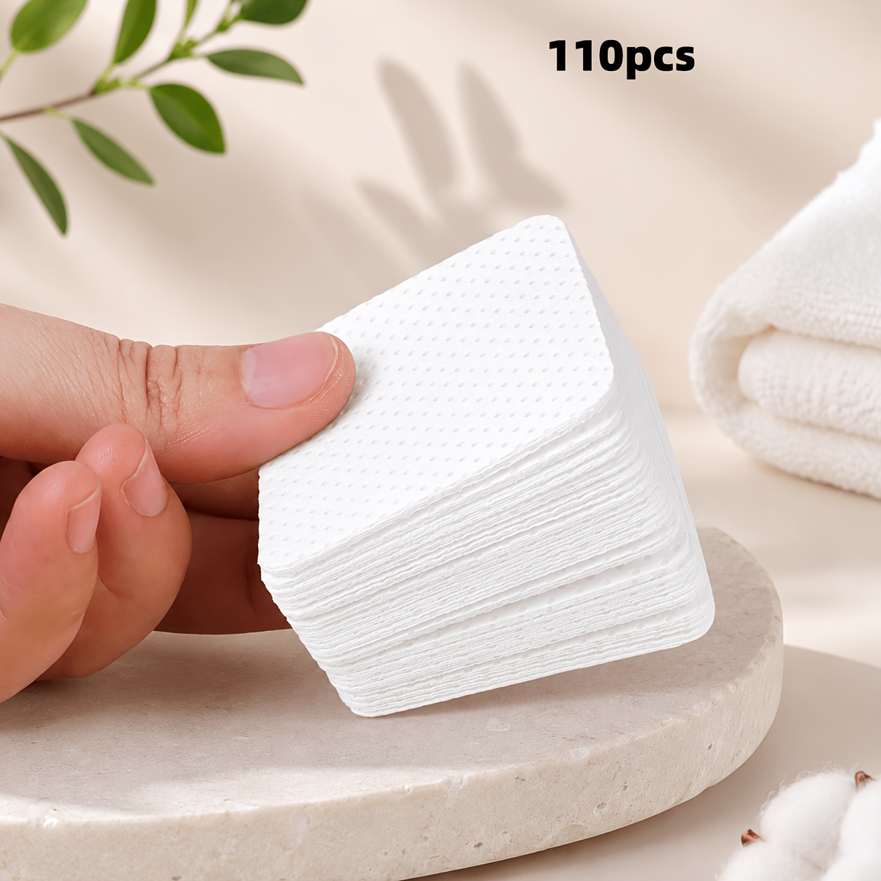 110pcs Nail Wipes - Professional Gel Cleaning Pads, Nail Polish Remover Swabs, Unscented, For Manicure Prep And End, Nail Art Cleaning Tools, Nail Art Pads | Professional Nail Care |
