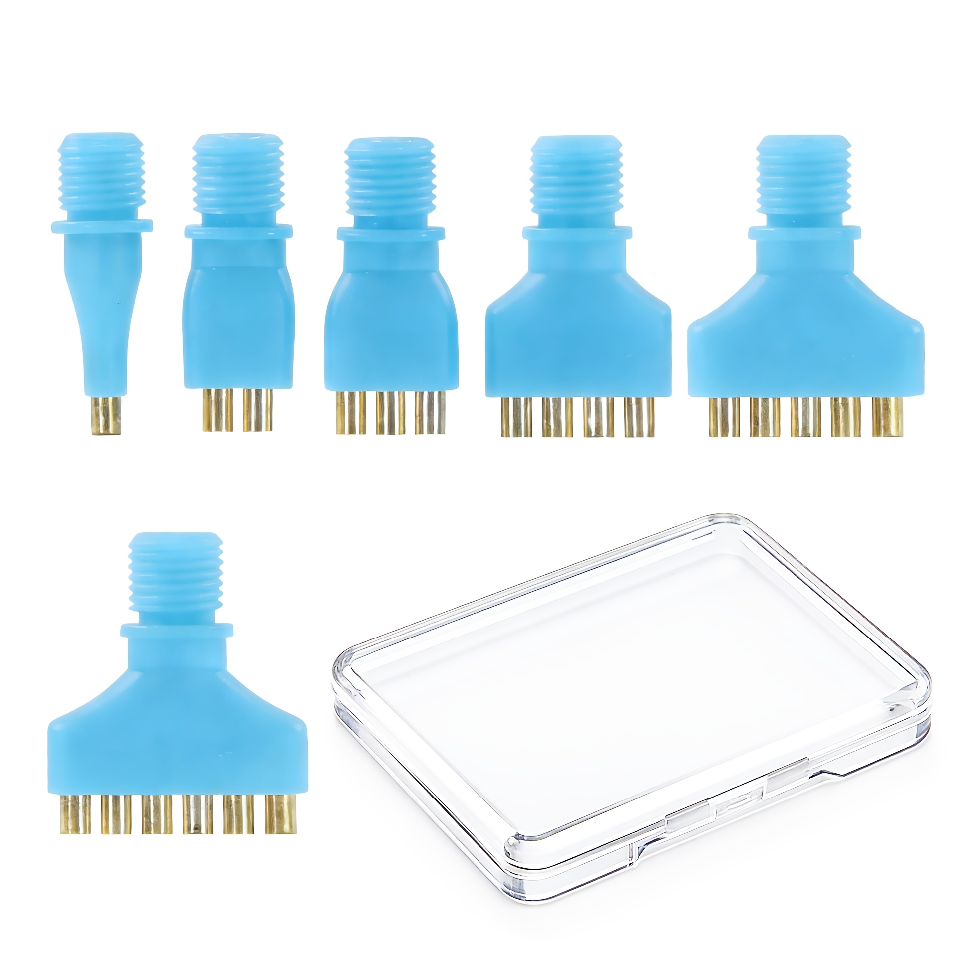 TEMU 1/2/3/4/5/6 Tip Jecxucci Vacuum Pen Replacement Tips Kit - Compatible For Most Vacuum Pens, Threaded Interchangeable Refillable Tip Heads
