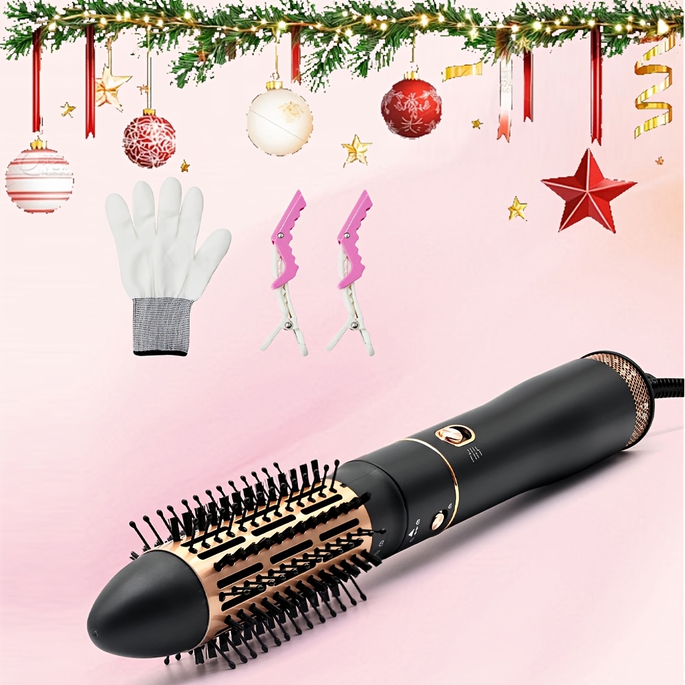 

Hot-air Dryer Brush - 1.6 Inch Round Blow Dryer Brush For Women, Fast Drying, Volumizing, Styling, Straightening, Slightly Waving Hot With Ion Suitable All Hair Types