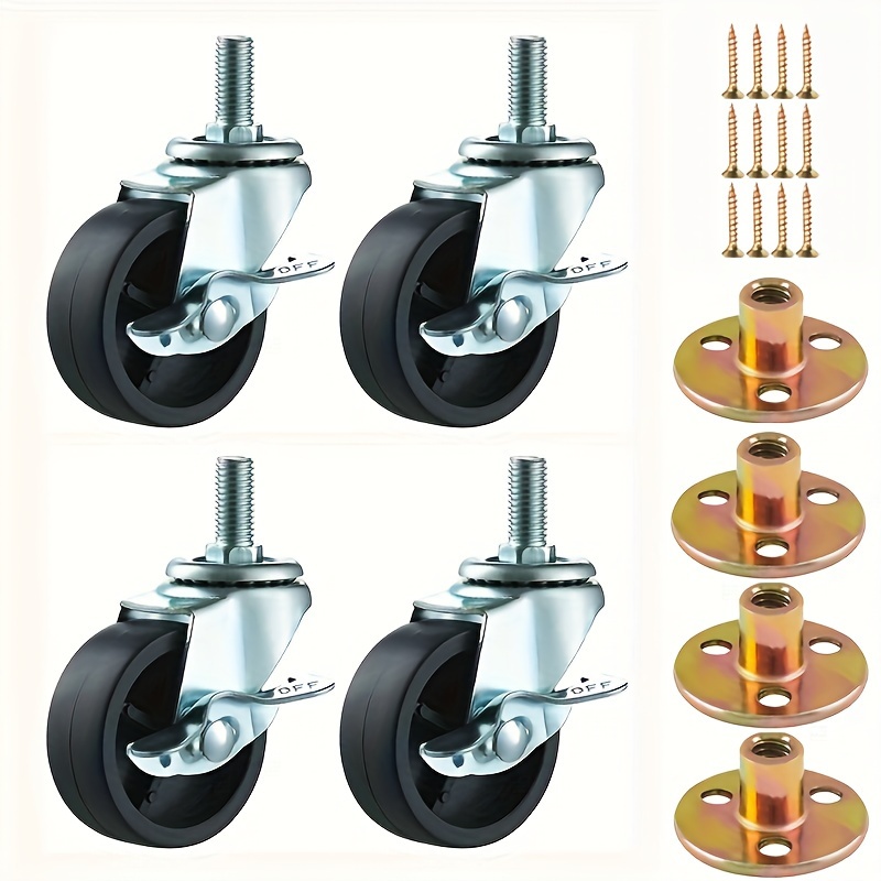 

8pcs/ 4pcs 1.5'' And 4pcs Round T-nut 12pcs , 360 Bar , Suitable For Workbenches , Cabinets, Wooden