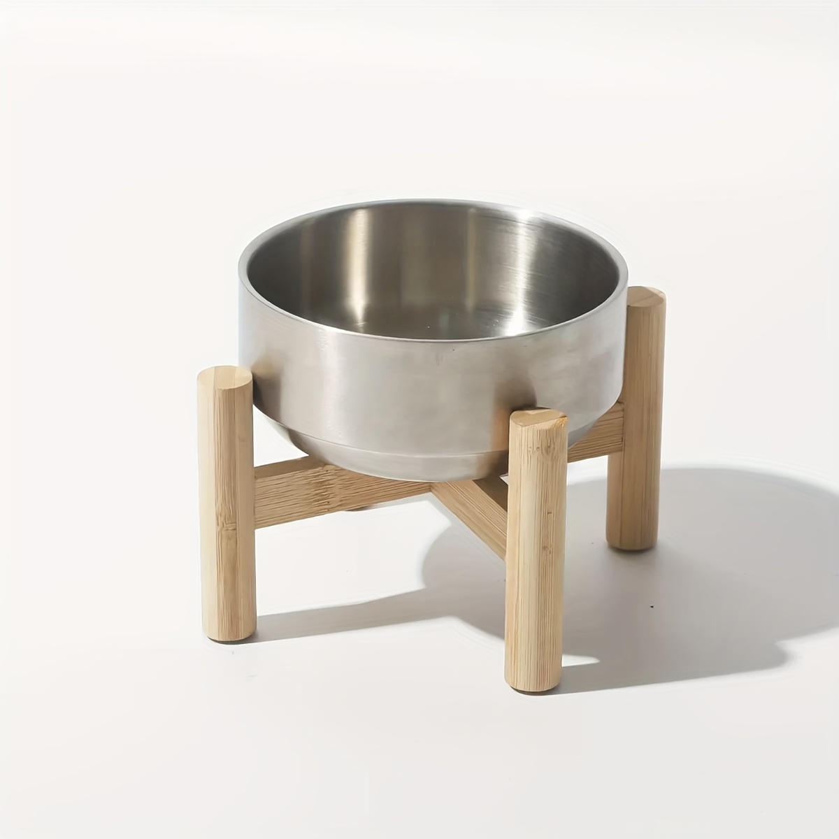 TEMU Customized Personalized Cat Bowls With High Wooden Frames Are Less To Be Knocked Over By Cats. Protect The Cervical Of Pets And Have A Large
