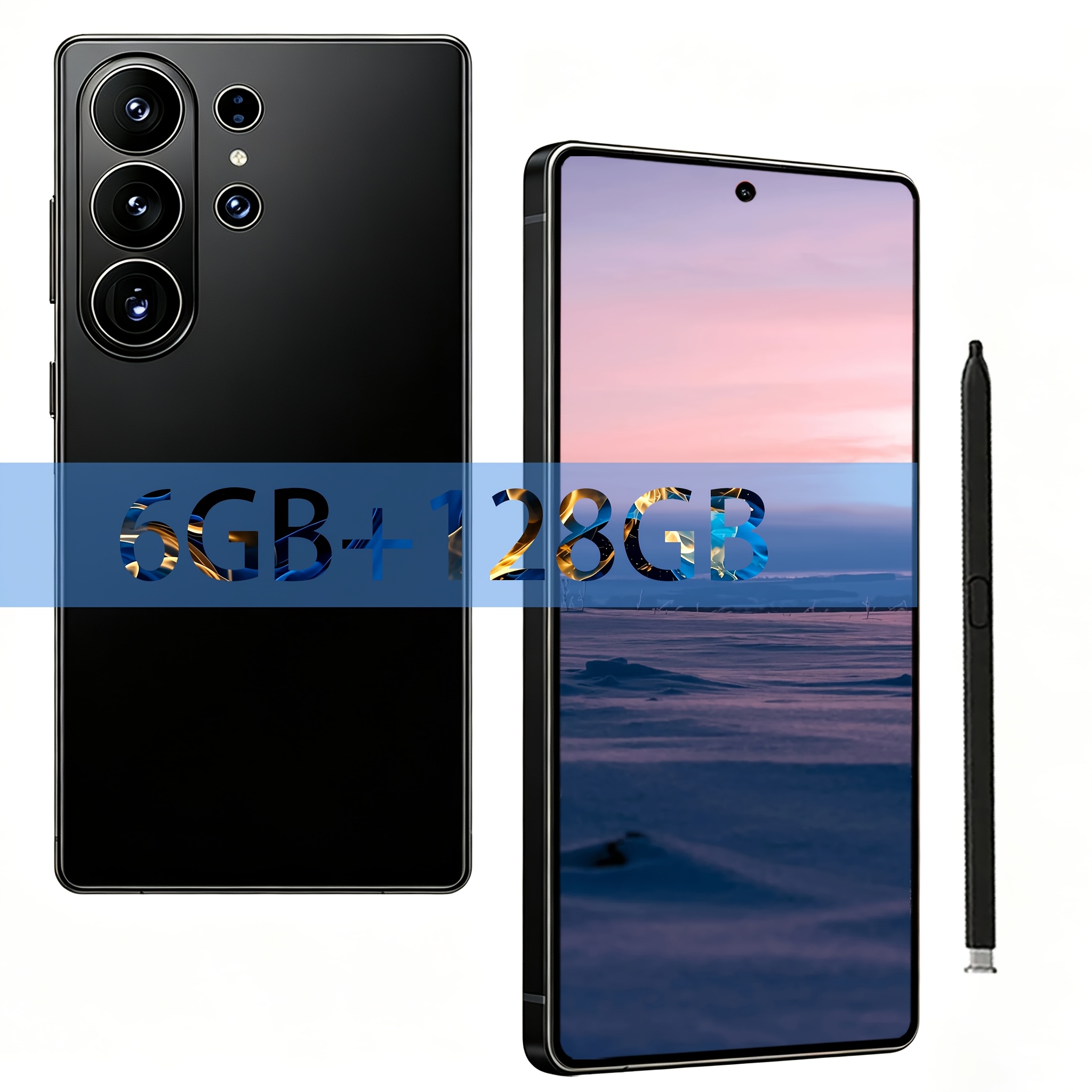 TEMU 26 Ultra Unlocked 2026 New 6.9 Inch 6gb+128gb Hd Display Mobile Phone, Android Smartphone With Dual Hd Camera, Comes With Headset, Protective