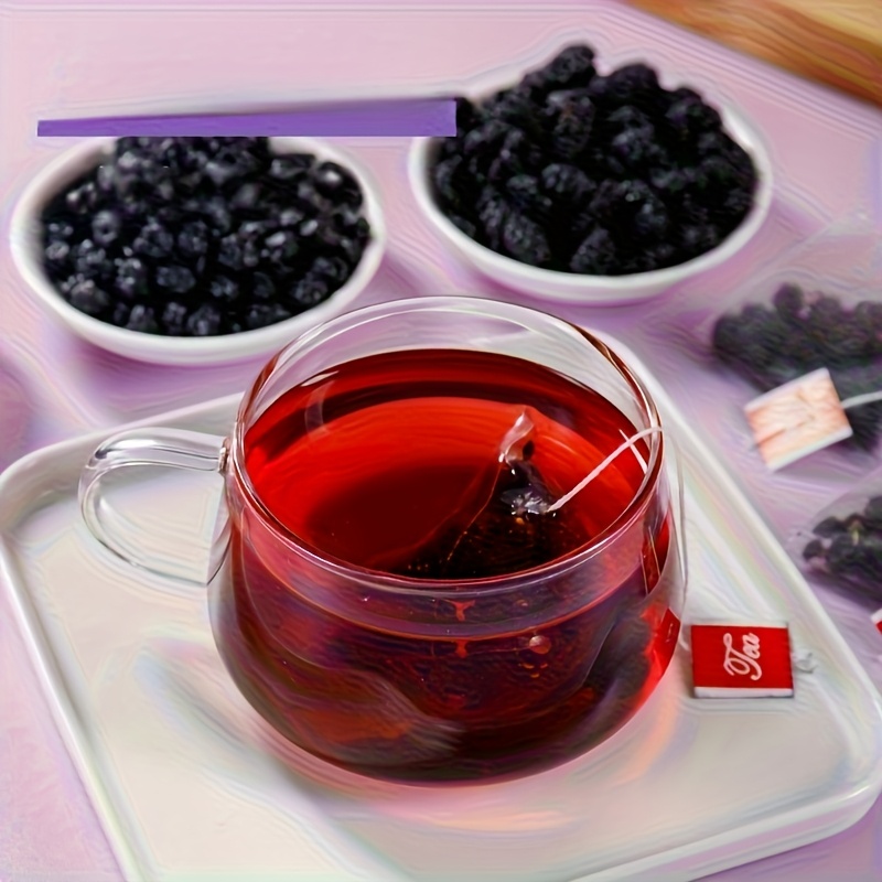 SIFANGDA Blueberry Mulberry Black Goji Berry Tea 100g (5gx20P) - Natural Herbal Tea with Anthocyanins, Antioxidant & Energy-Boosting Ingredients