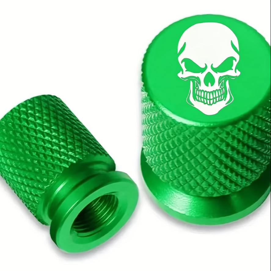 TEMU 2pcs High-grade Alloy Valve Stem Caps, Durable And , In Multiple Colors, Suitable For Tires, Compatible With Cars, Trucks, Bicycles, And