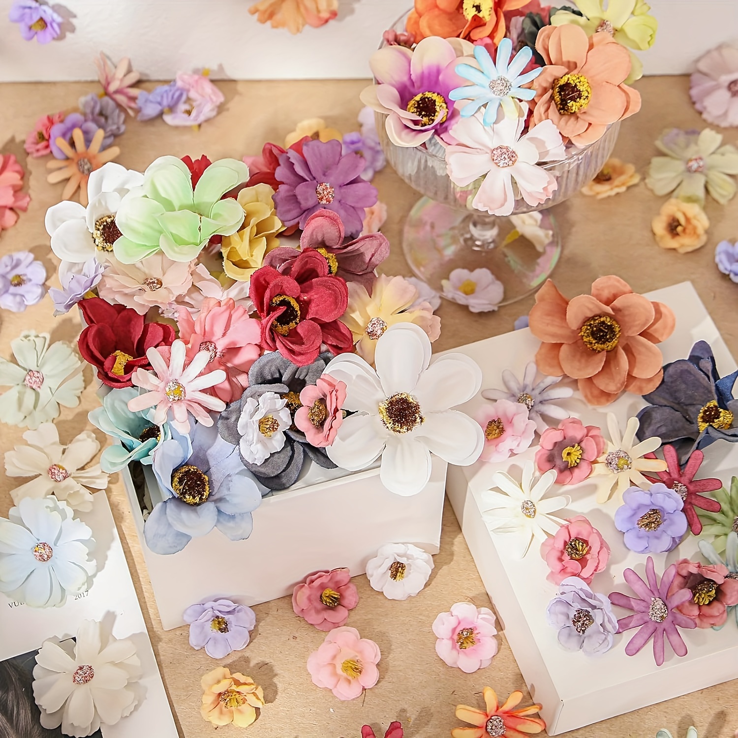 50/100 stck mini blumen bastelarbeiten kunstblumenkpfe - Temu Austria
