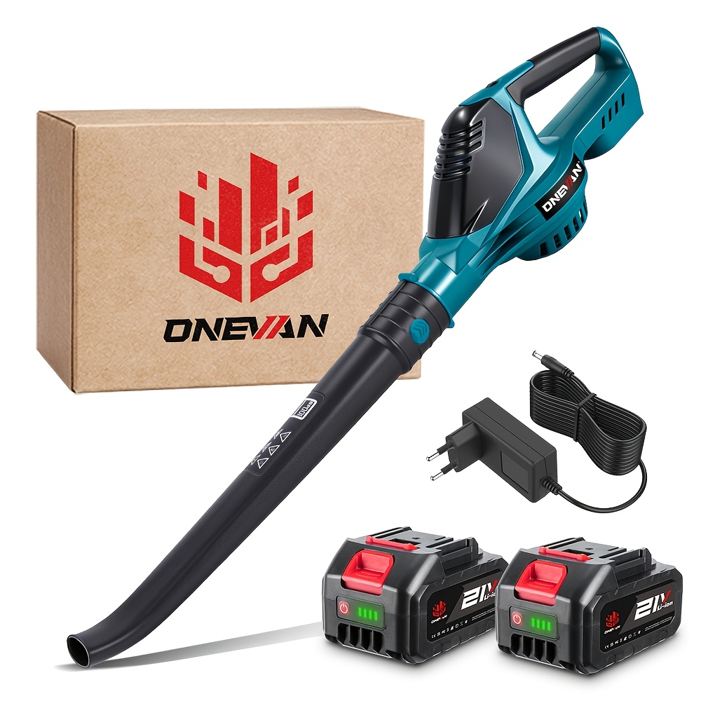 Brushless Electric Blower, 5 Speed Leaf Blower Adjustable Cordless Leaf Blower, Remove Fallen Leaves Dust Tool Snow Blower Electric Tool