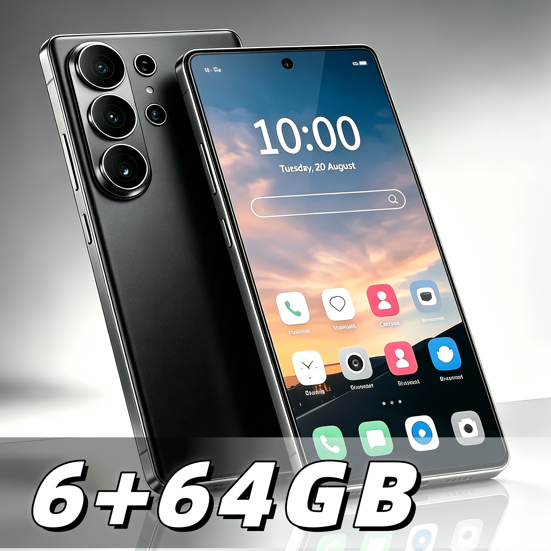 2026 Flagship Edition Unlocked Smartphone, 6+64gb Large Capacity Memory, Hd Large Screen And Ultra-long , 5pcs On Single Order (stylus, Screen Protector, Phone Case, Earphones, Data Cable)