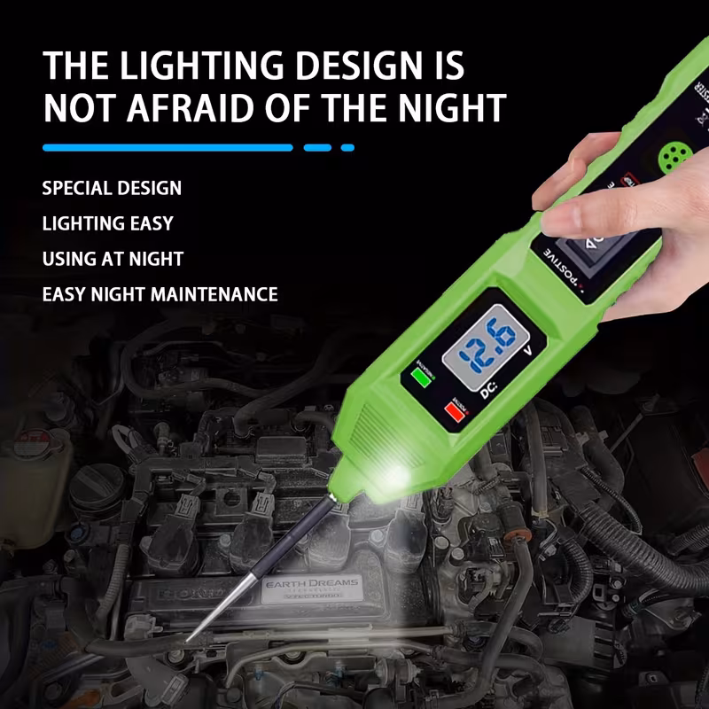 circuit tester 6 24v automotive electric circuit tester with voltage display led light with a buzzer power circuit probe kit for all vehicles Product details 5