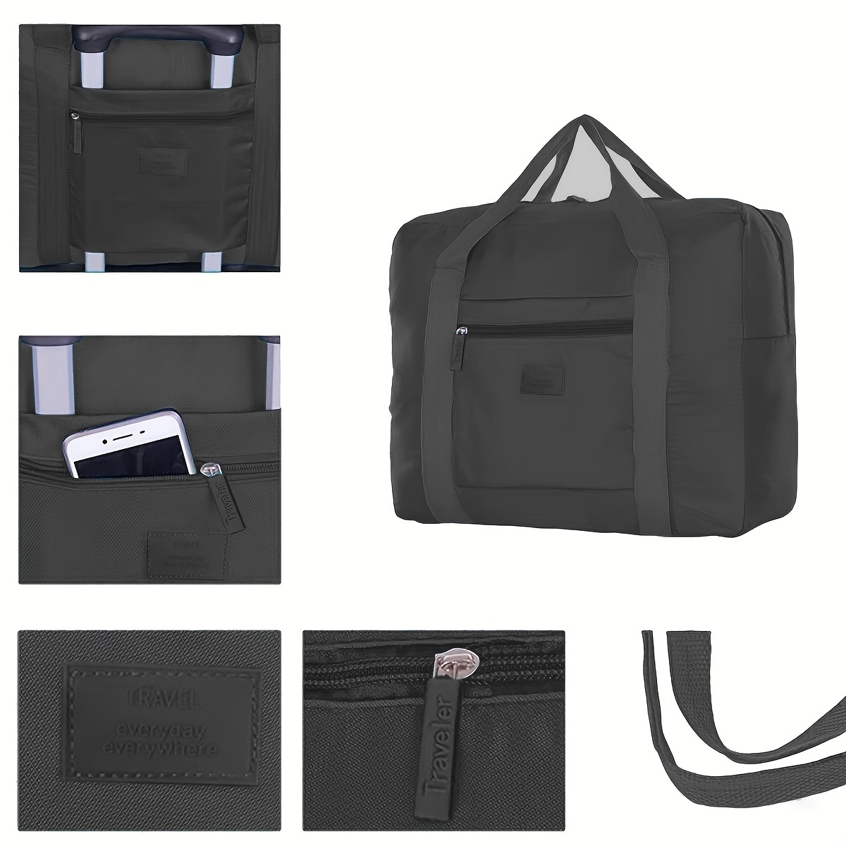 

[1pc Foldable Travel Tote Bag]