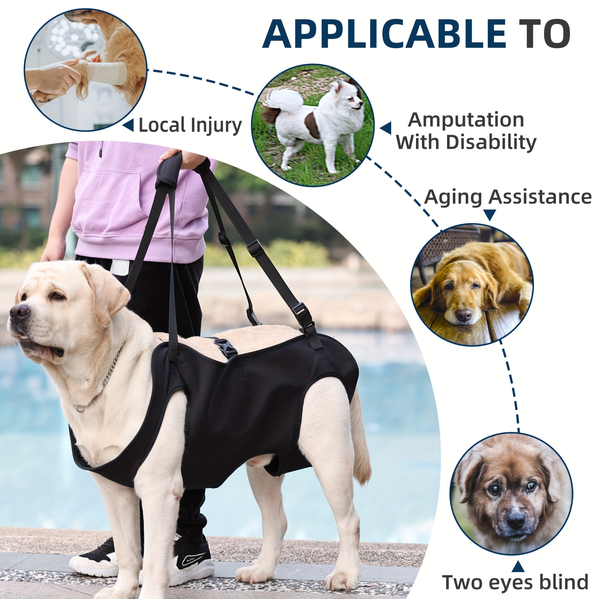 Large Dog Harness With Handle Dog Lift Harness For Large Dogs Full