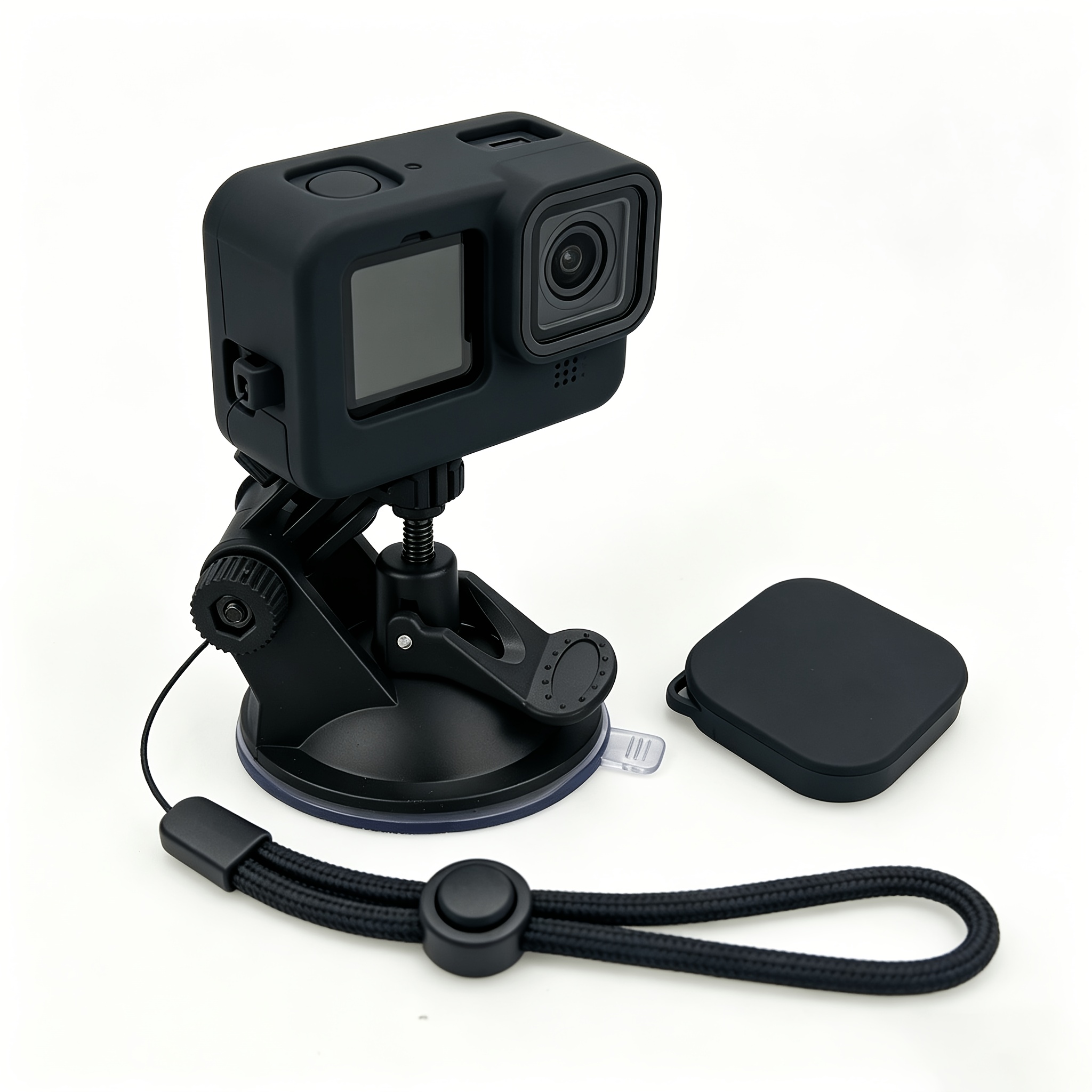 TEMU Heavy-duty Car Window Suction Cup Mount, Stable Vehicle Camera Base, Compatible With , Dji, Action & Panoramic Cameras