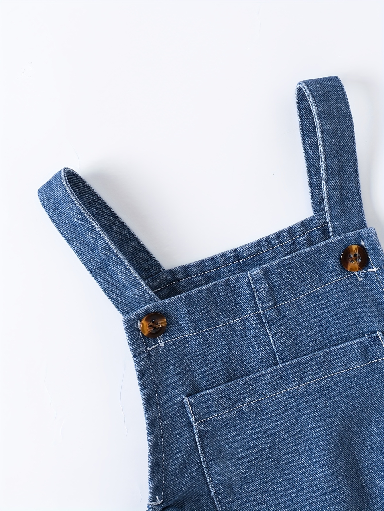 Fashionable Vintage Washed Denim Overalls for Girls, Suitable for Older Children in Spring, Summer, And Autumn, Featuring Trendy Butterfly Prints, for Outdoor