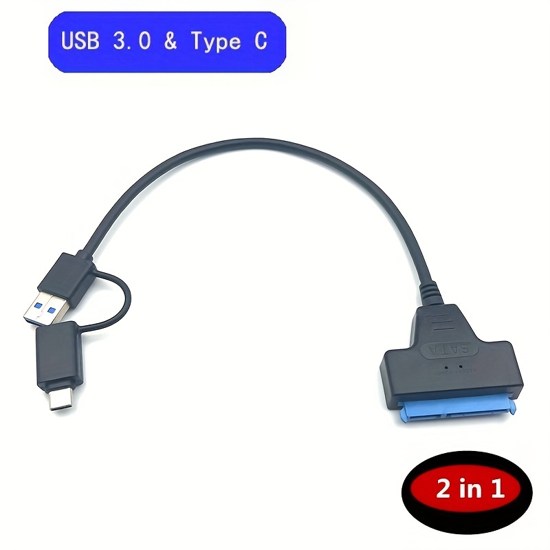 Usb 3.0 2.0 Sata 3 Cable Sata To Usb 3.0 Adapter Up To 6 Gbps Support 2.5  Inch External Hdd Ssd Hard Drive 22 Pin Sata Iii Cable - Pc Hardware Cables  & Adapters - AliExpress