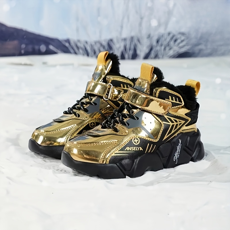 Jongens Sneeuwlaarzen met Dikke EVA Zolen en Pluche Voering, Jongens Casual Schoenen