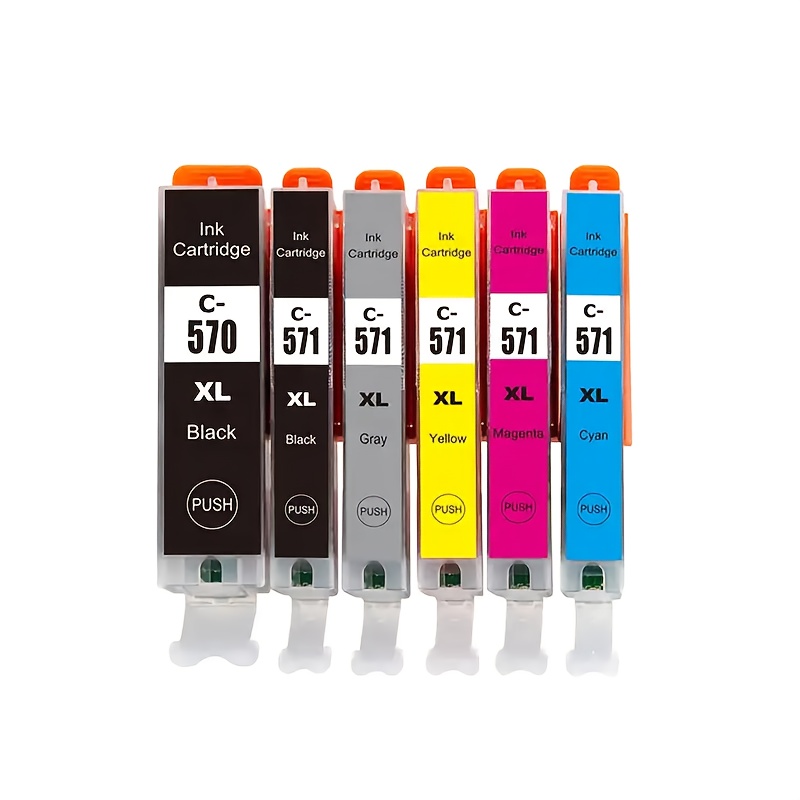 570 571 Ink Cartridges Compatible For Ts8050 Ts8051 Ts8052 Ts8053 Ts9050 Ts9055 Mg7750 Mg7751 Mg7752 Mg7753 Printers