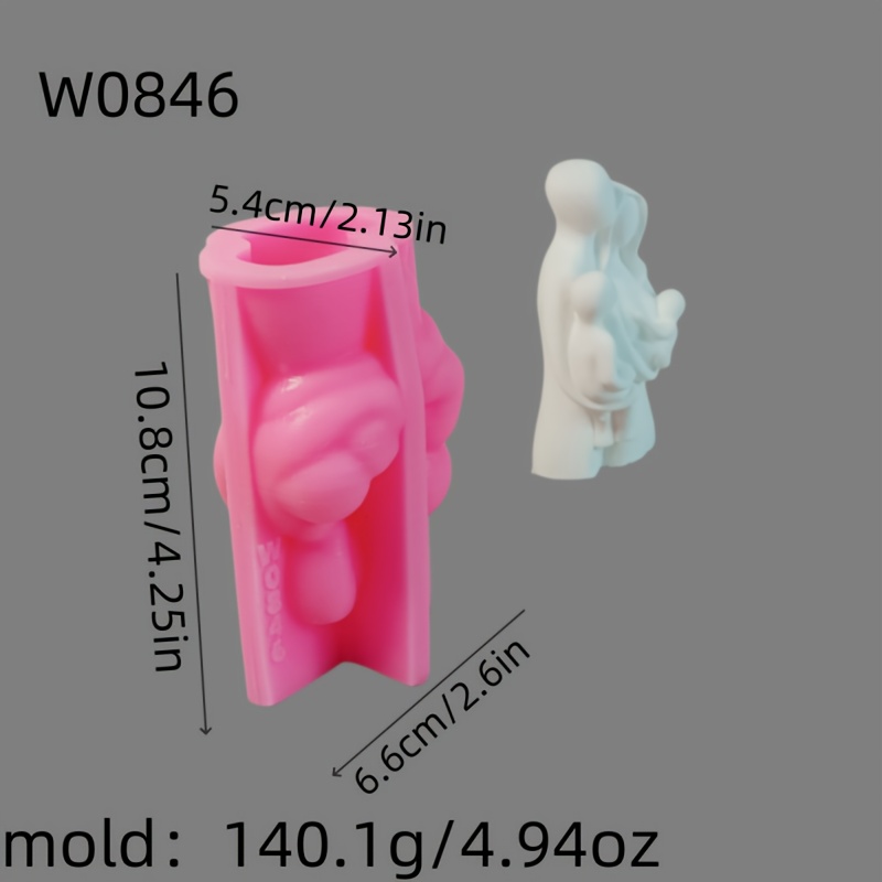 Resin Casting Molds 3d Decorative Silicone Mold Diy Candle Silicone Mold Gypsum Decorative Silicone Mold Home Decoration Epoxy Resin Mold W0846