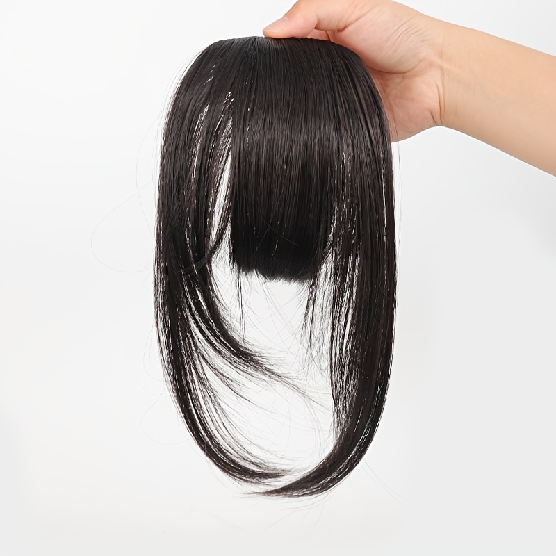 TEMU レディース 合成繊維製 クリップイン 重ね付け コタイル シームレス 前髪 トップヘアピース 白髪隠し用 普段使い 集まり パーティー 新年 クリスマスに最適