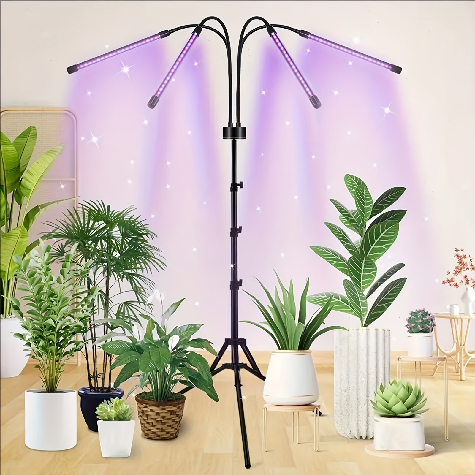 

Plant Growth Light 80 Led Full Fill Light Green Plant Flower Timing Seedling Light Red Blue White Vertical Adjustable Indoor Plant Light