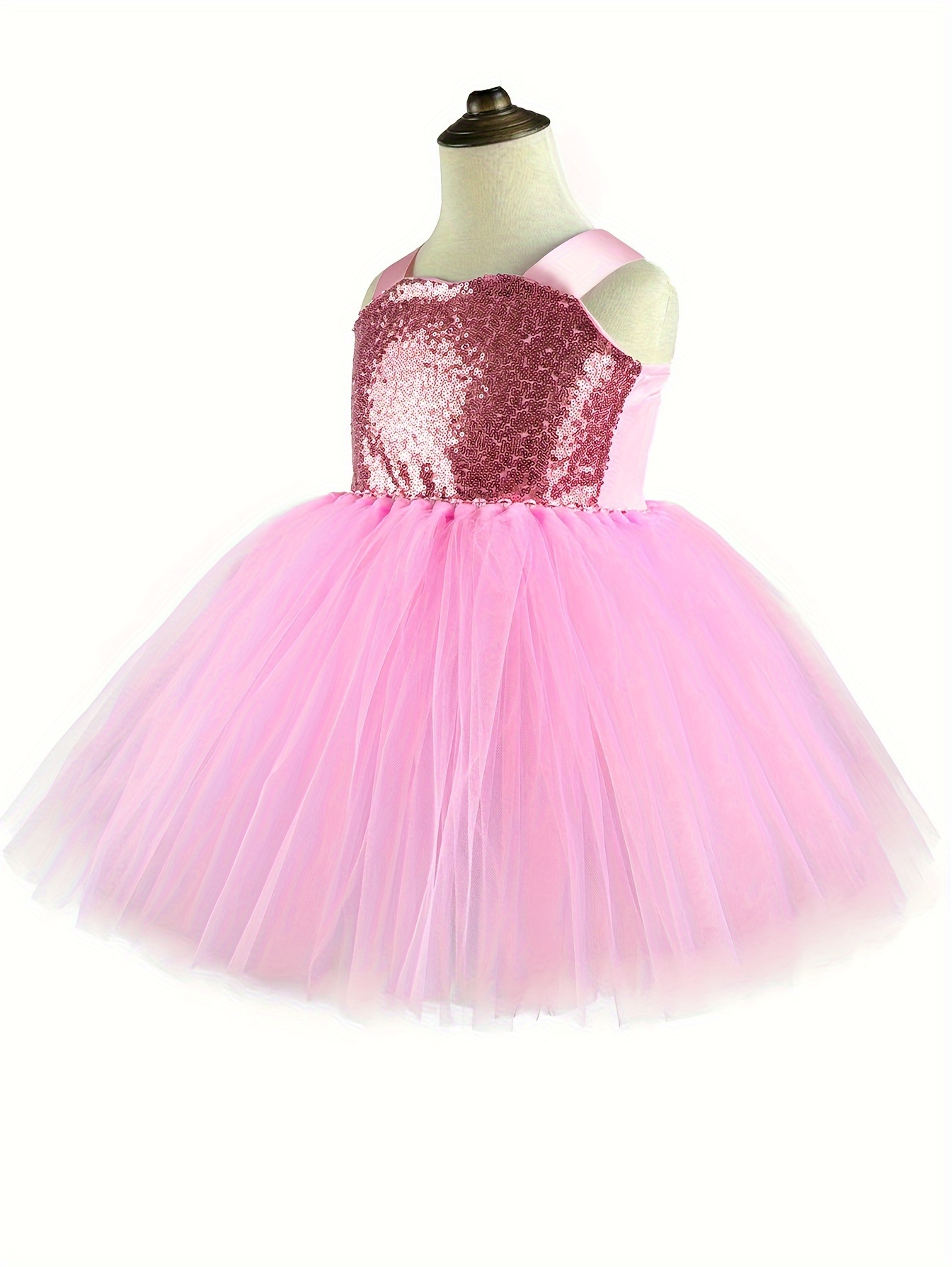 strapless open back dress Asymmetrical pink dress main image 1
